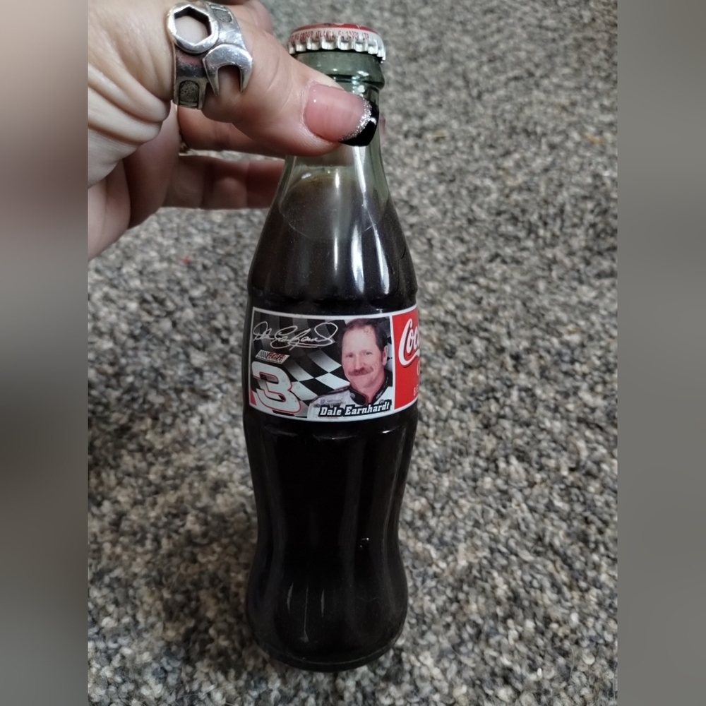 Dale Earnhardt Coca Cola bottle vintage collectable never opened